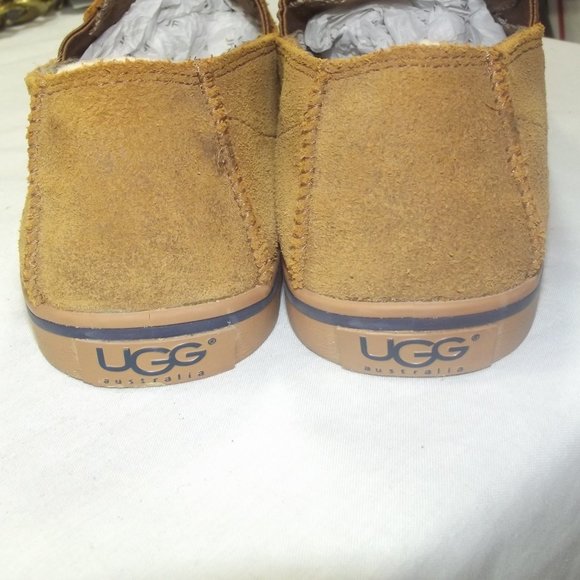 UGG MEN CHESTNUT SUEDE LEATHER SLIPPER LOAFER 7.5 main image 5